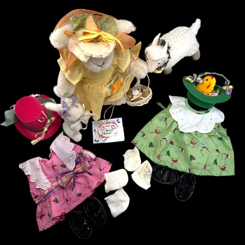 NABCO Hoppy Vanderhare Easter LOT Rose 4346 Muffy Spring Bonnets Baskets Tags - Picture 3 of 16